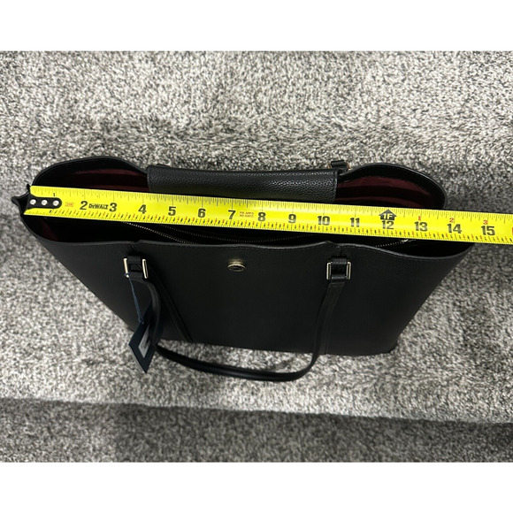 NEW Cole Haan Everyday Grand Series Black Leather Tote Bag Top Zip, Retails $310 - Picture 13 of 16